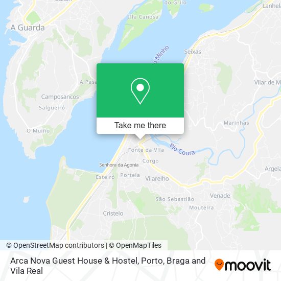 Arca Nova Guest House & Hostel map