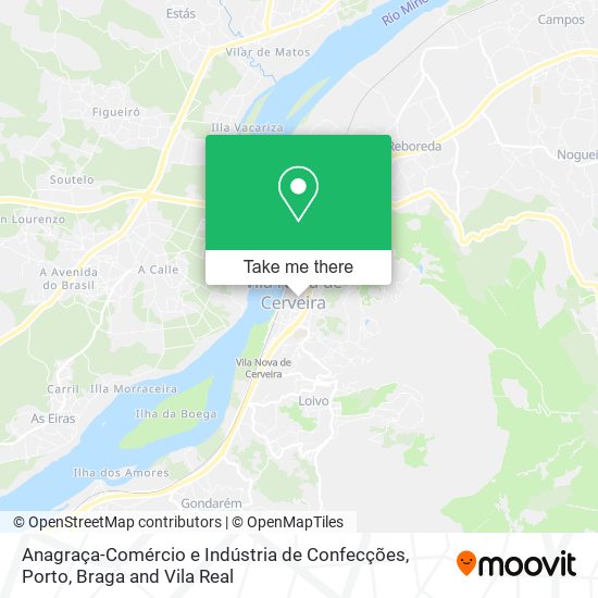 Anagraça-Comércio e Indústria de Confecções mapa