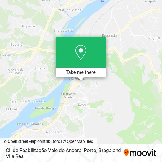 Cl. de Reabilitação Vale de Âncora map