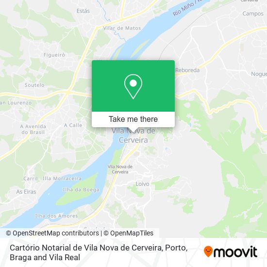Cartório Notarial de Vila Nova de Cerveira map