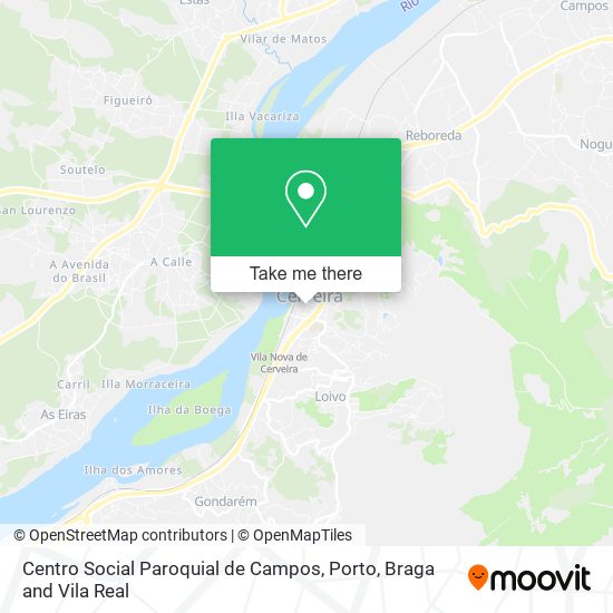 Centro Social Paroquial de Campos map