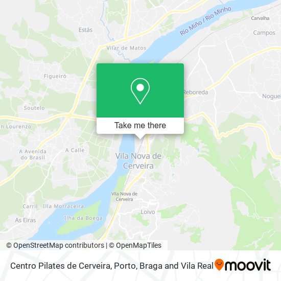 Centro Pilates de Cerveira map