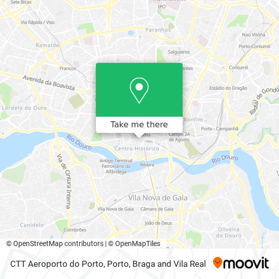 CTT Aeroporto do Porto map