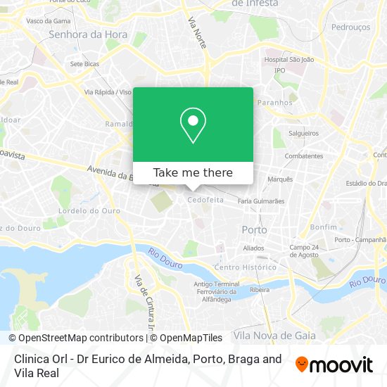Clinica Orl - Dr Eurico de Almeida map