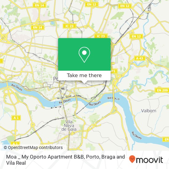 Moa _ My Oporto Apartment B&B map