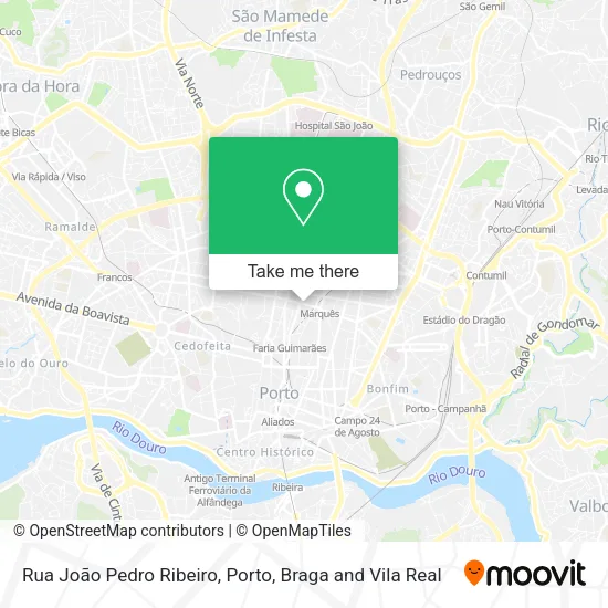 Rua João Pedro Ribeiro map