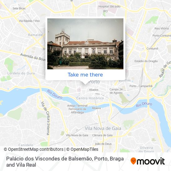 Palácio dos Viscondes de Balsemão map