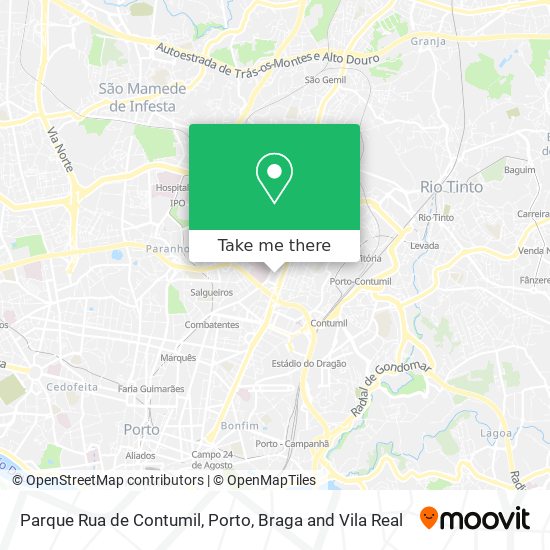 Parque Rua de Contumil map
