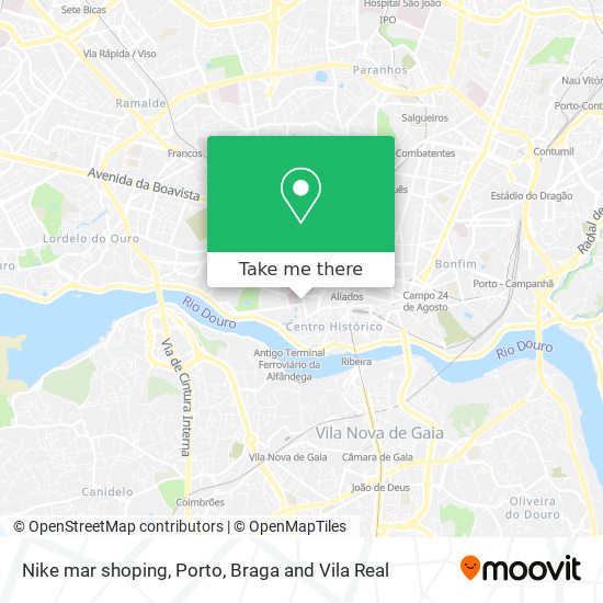 Nike  mar shoping map