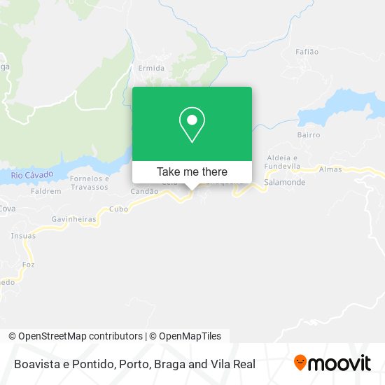 Boavista e Pontido map