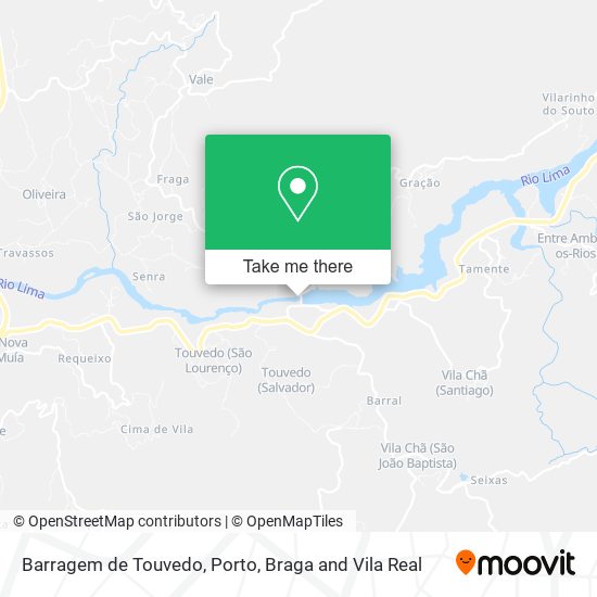 Barragem de Touvedo map