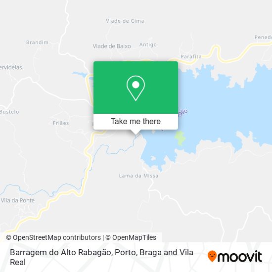 Barragem do Alto Rabagão map