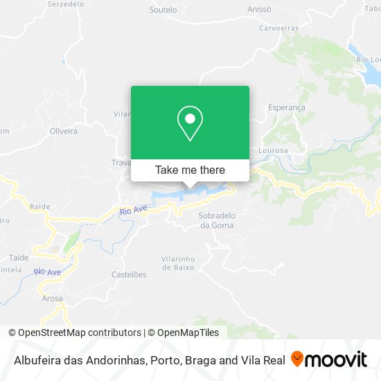 Albufeira das Andorinhas map