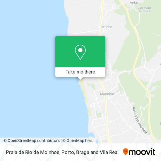 Praia de Rio de Moinhos map