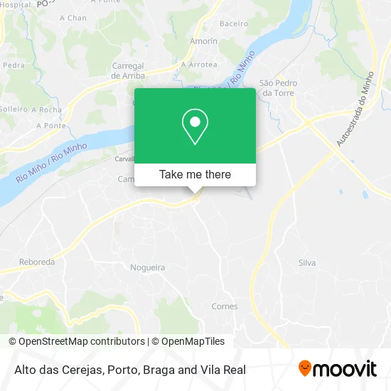 Alto das Cerejas map