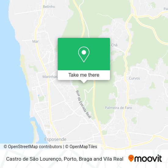 Castro de São Lourenço map