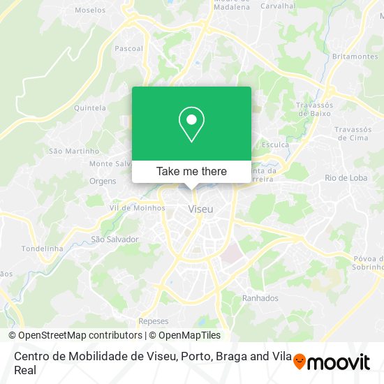 Centro de Mobilidade de Viseu mapa