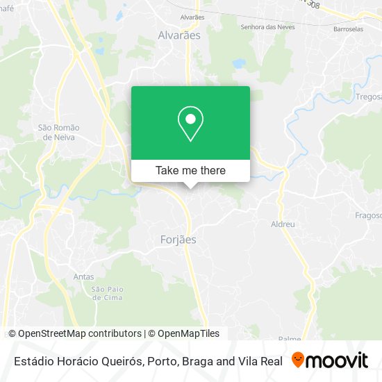 Estádio Horácio Queirós mapa