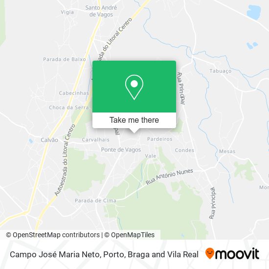 Campo José Maria Neto map
