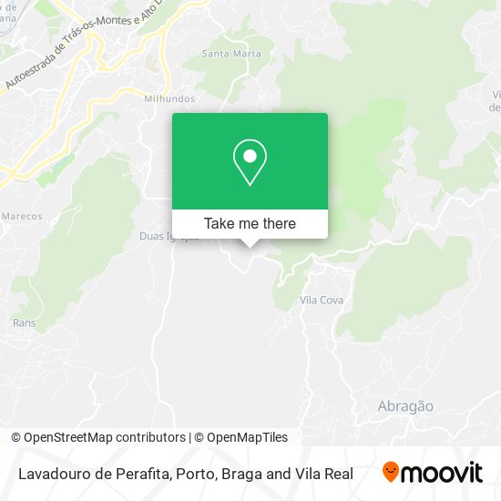 Lavadouro de Perafita mapa