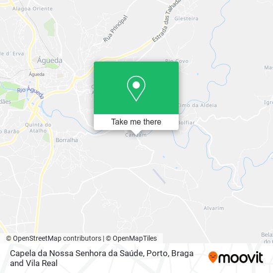 Capela da Nossa Senhora da Saúde mapa