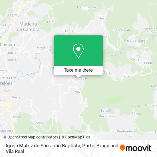 Igreja Matriz de São João Baptista mapa