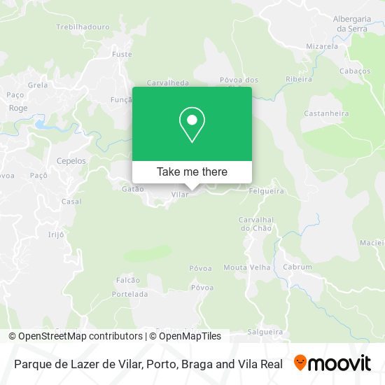 Parque de Lazer de Vilar mapa