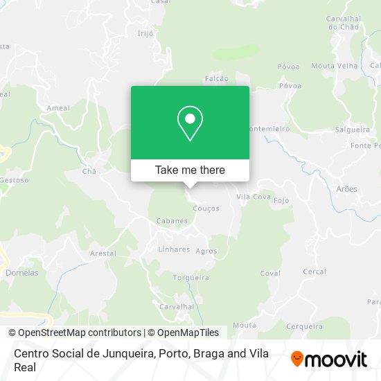 Centro Social de Junqueira mapa