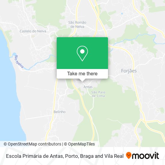 Escola Primária de Antas map