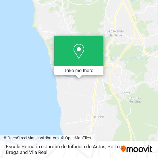 Escola Primária e Jardim de Infância de Antas map