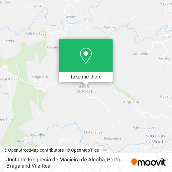 Junta de Freguesia de Macieira de Alcoba map