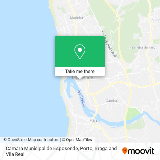 Câmara Municipal de Esposende mapa
