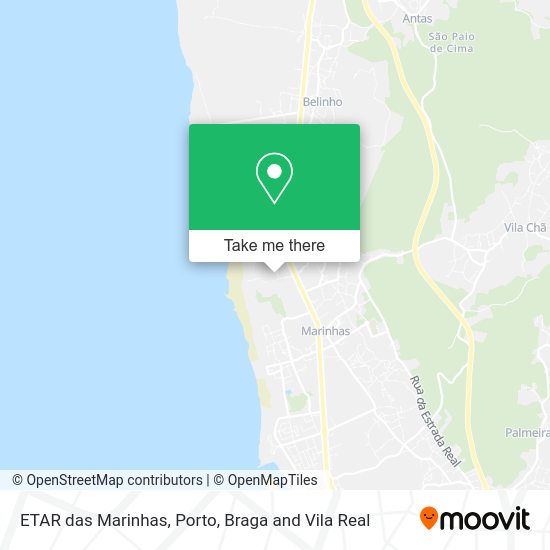 ETAR das Marinhas map