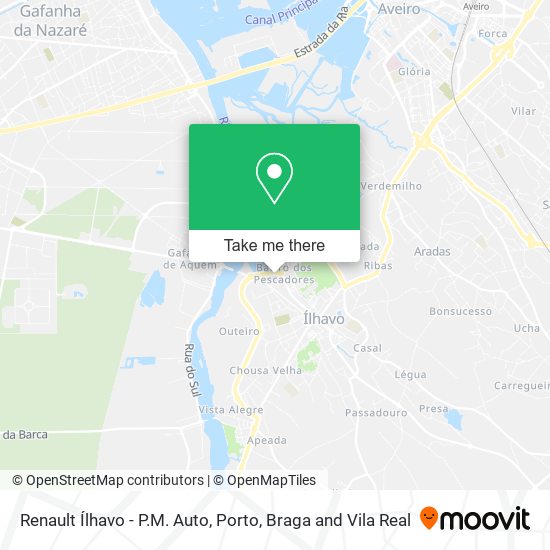 Renault Ílhavo - P.M. Auto mapa