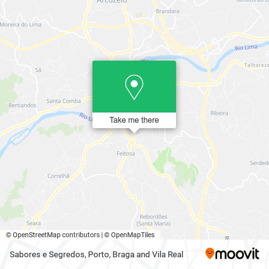 Sabores e Segredos mapa