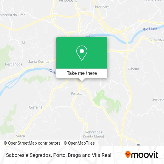 Sabores e Segredos map