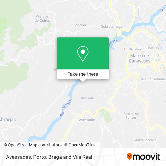 Avessadas map