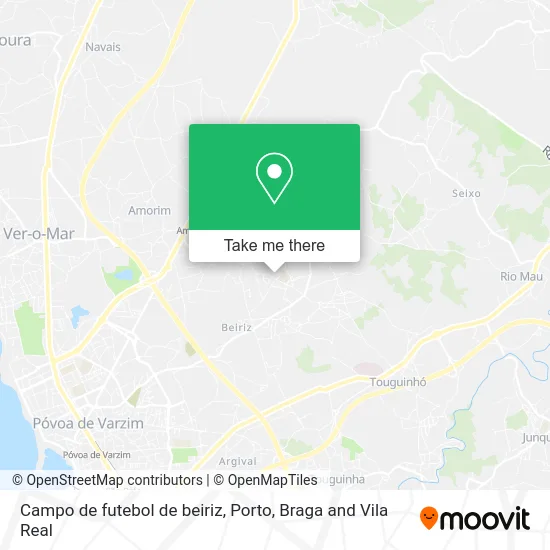 Campo de futebol de beiriz map