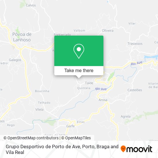 Grupo Desportivo de Porto de Ave map