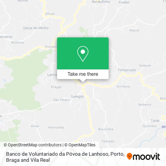 Banco de Voluntariado da Póvoa de Lanhoso map