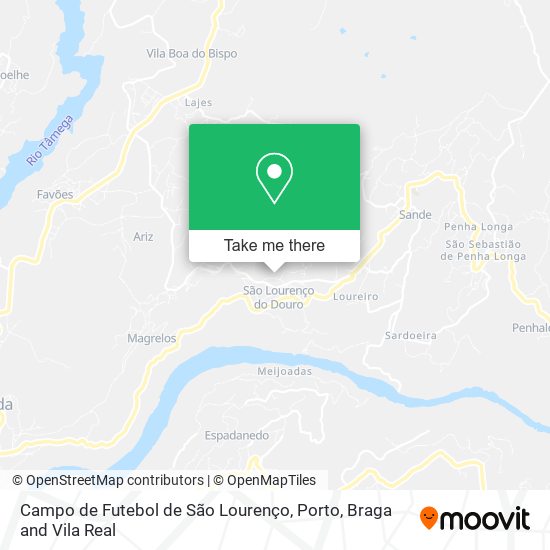 Campo de Futebol de São Lourenço mapa