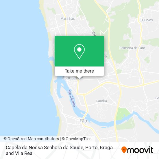 Capela da Nossa Senhora da Saúde mapa