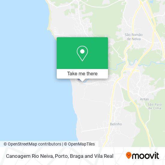 Canoagem Rio Neiva map