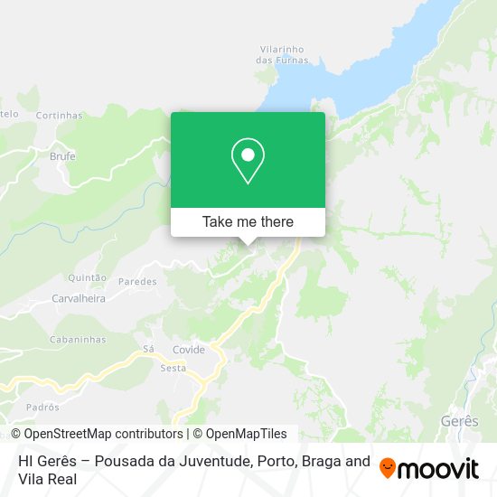 HI Gerês – Pousada da Juventude map