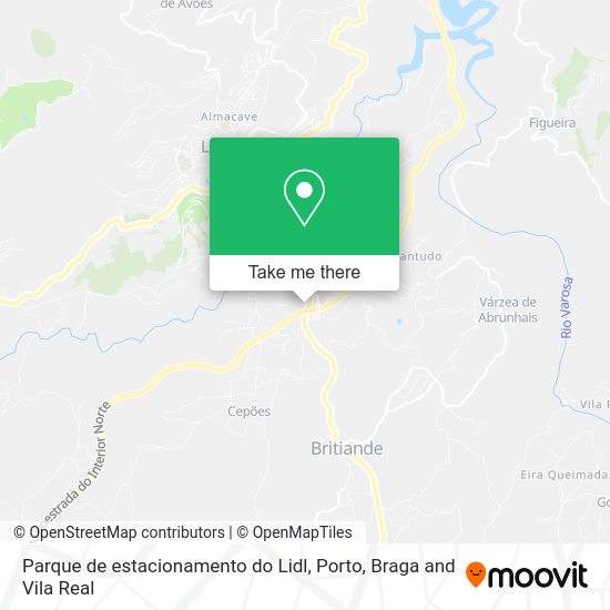 Parque de estacionamento do Lidl map