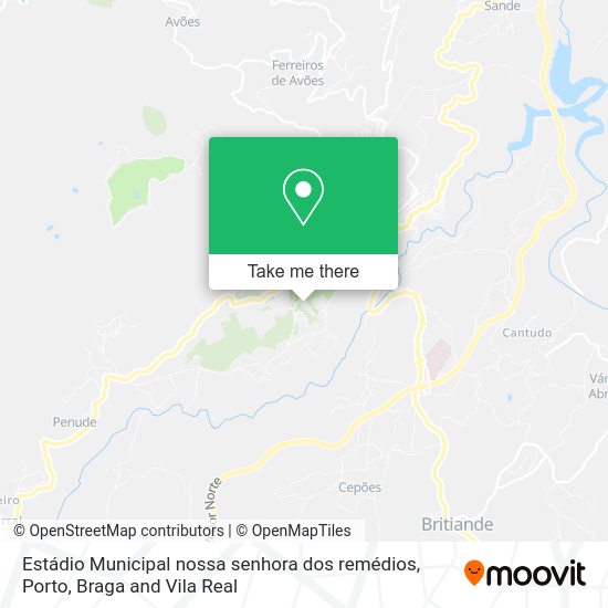Estádio Municipal nossa senhora dos remédios map
