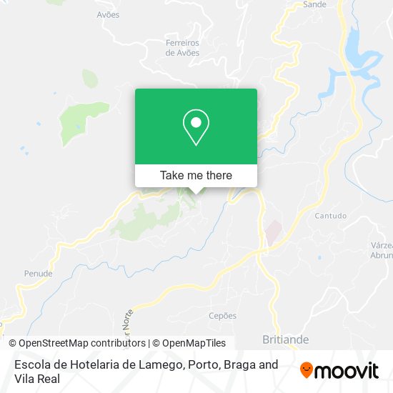 Escola de Hotelaria de Lamego map