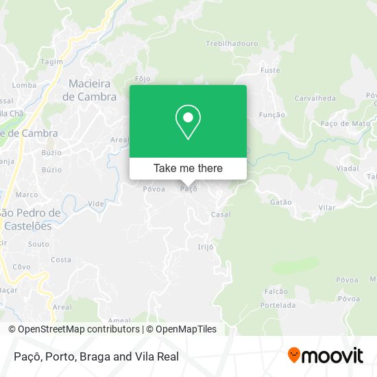 Paçô mapa