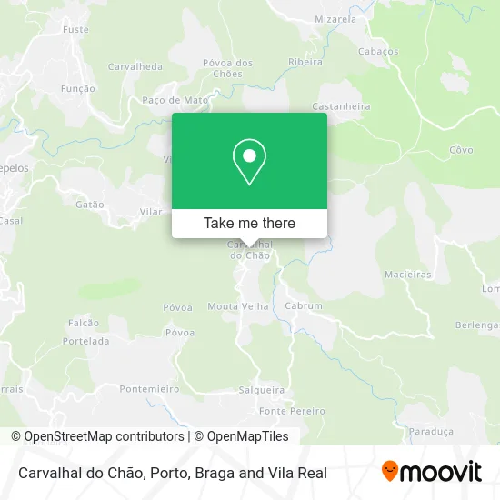 Carvalhal do Chão map