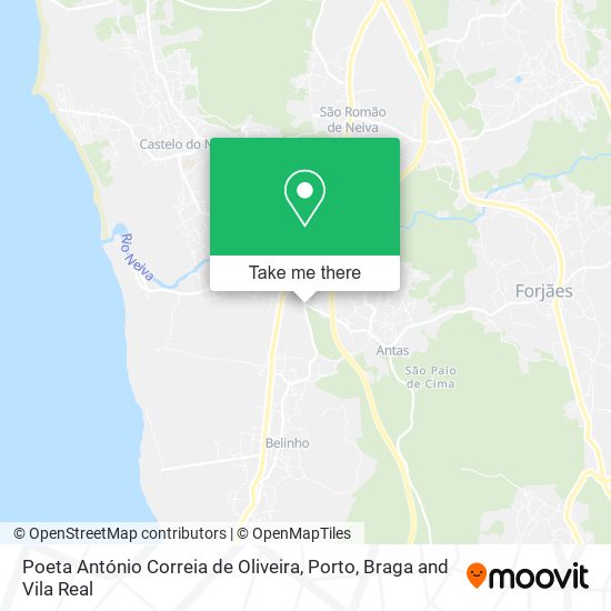 Poeta António Correia de Oliveira map